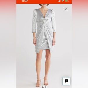 Elegant Silver Women's Dress